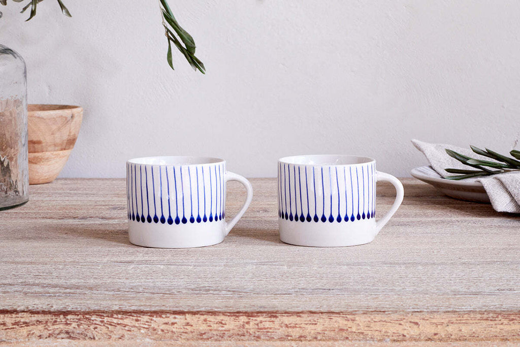 Iba Mug - Indigo - Small (Set of 2)