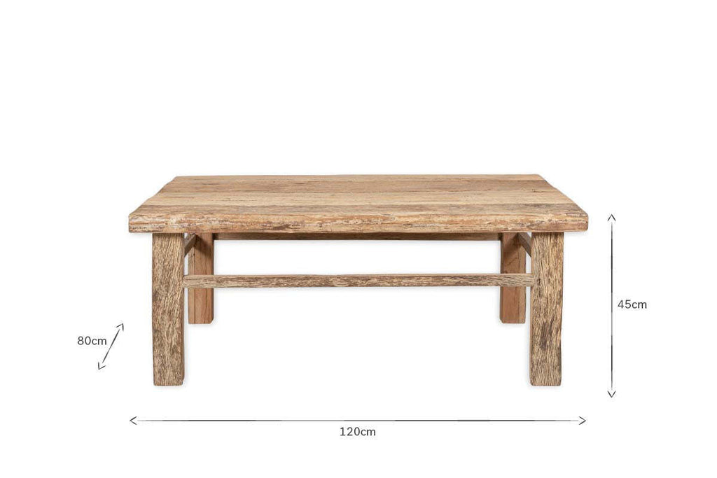Ibo Reclaimed Wood Coffee Table - Natural
