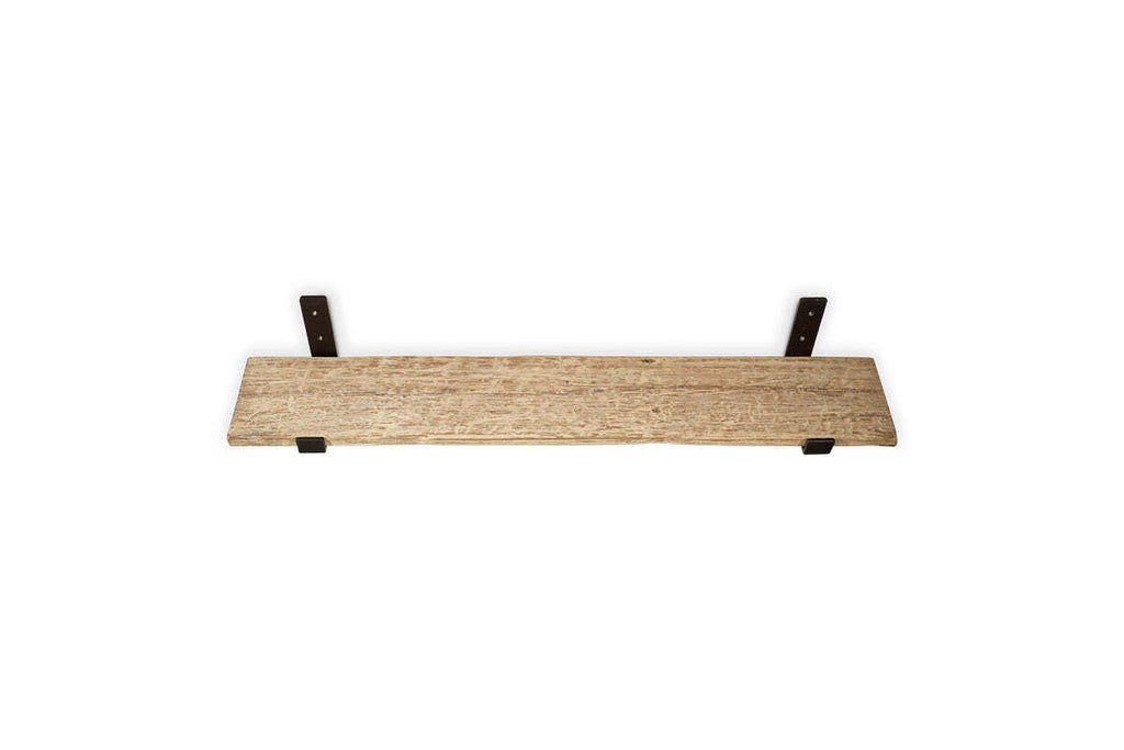 Ibo Reclaimed Wood & Iron Shelf - Natural