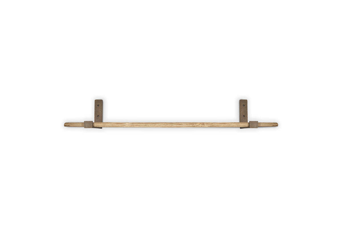 Ibo Reclaimed Wood & Iron Shelf - Natural
