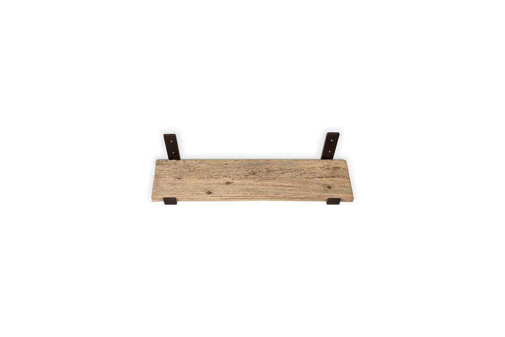 Ibo Reclaimed Wood & Iron Shelf - Natural