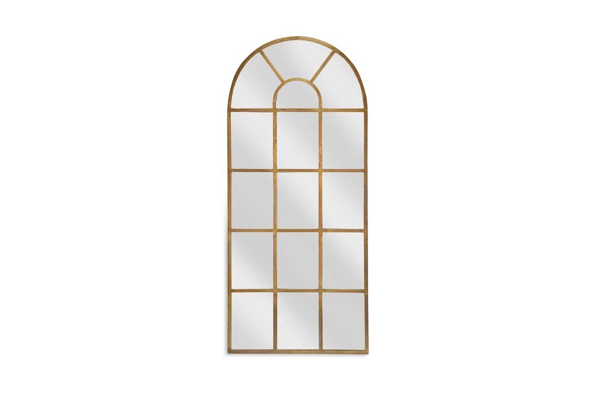 Imoma Iron Full Length Arch Mirror - Brass
