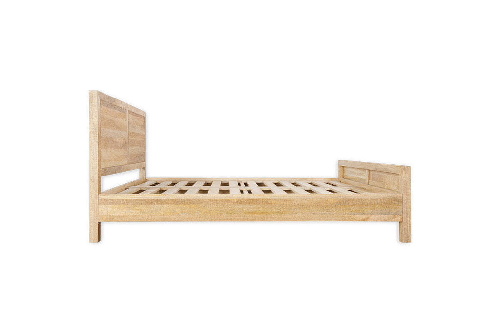 Indali Mango Wood Bed - Natural