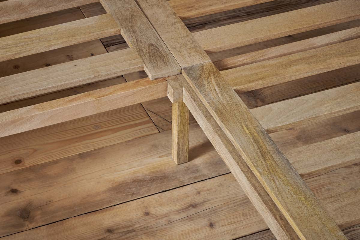 Indali Mango Wood Bed - Natural
