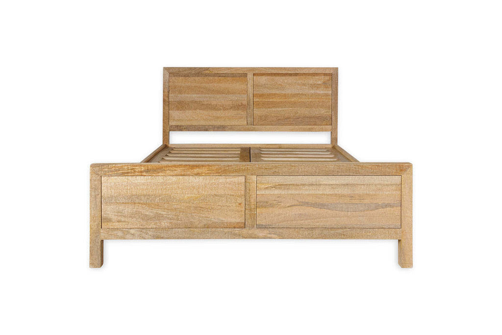 Indali Mango Wood Bed - Natural