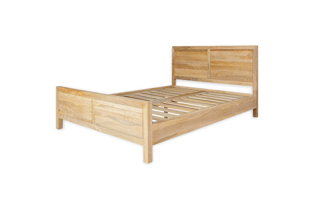 Indali Mango Wood Bed - Natural