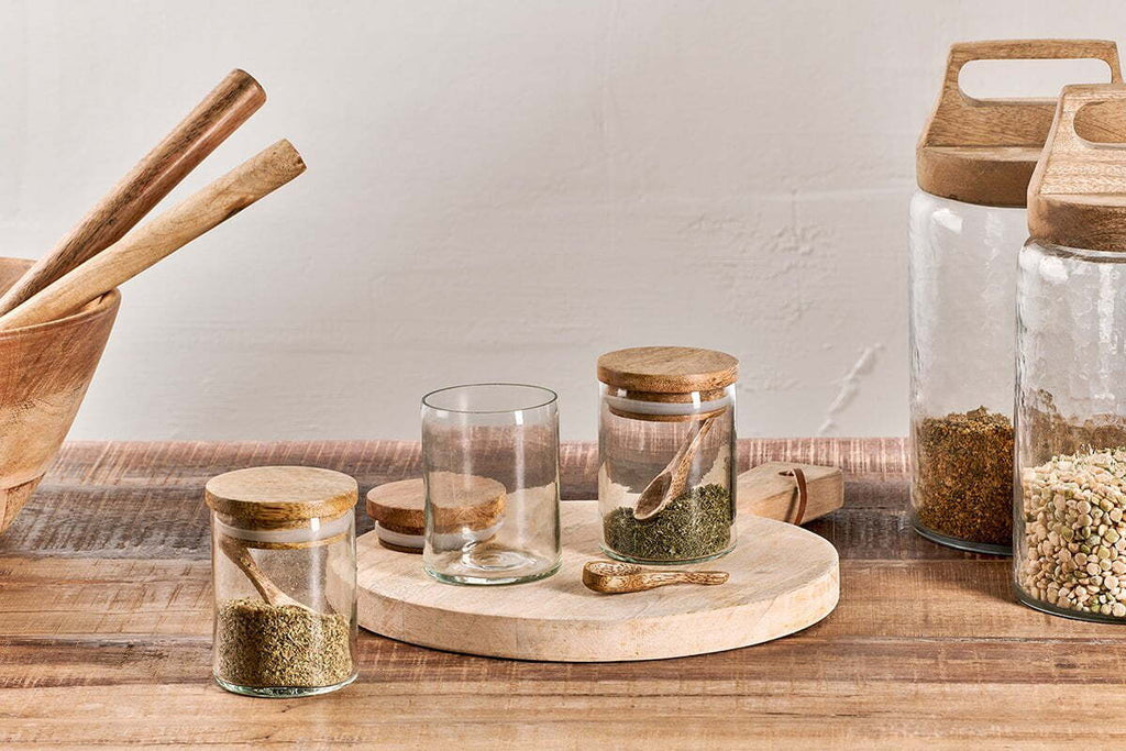 Izaan Spice Jar - Clear - (Set of 3)