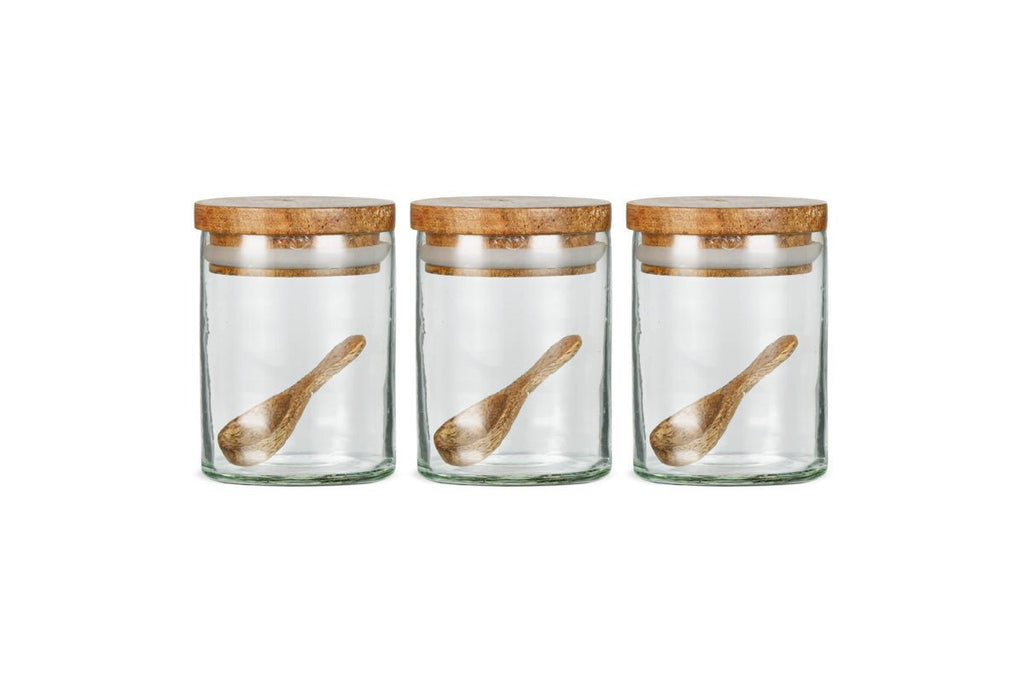 Izaan Spice Jar - Clear - (Set of 3)