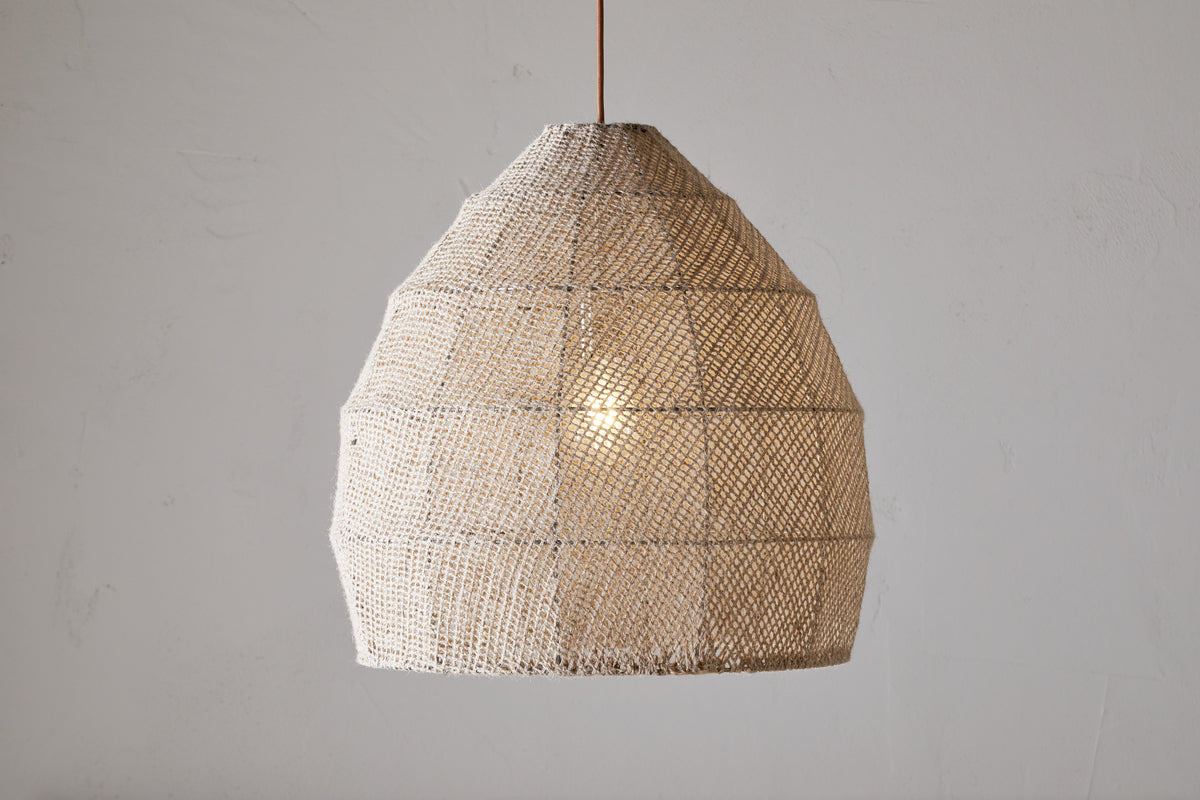 Jahari Woven Jute Pendant - Natural