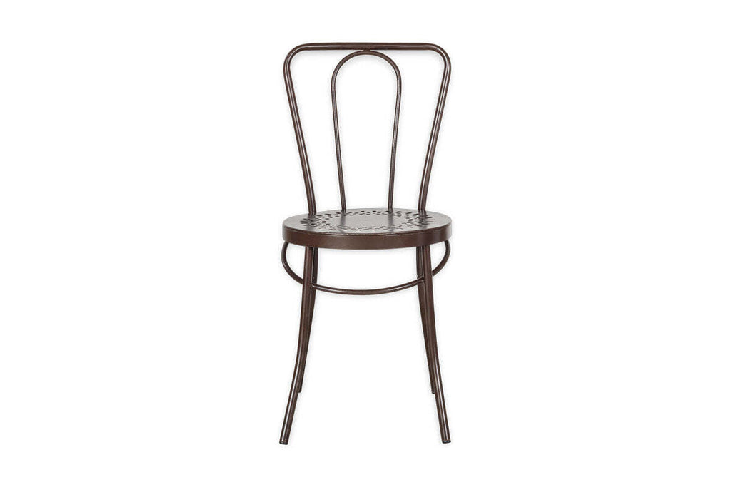 Jeavika Iron Outdoor Bistro Chair  - Black