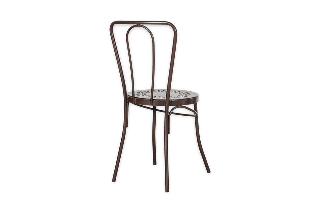 Jeavika Iron Outdoor Bistro Chair  - Black