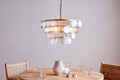 Kagitha Recycled Glass Statement Chandelier - Clear