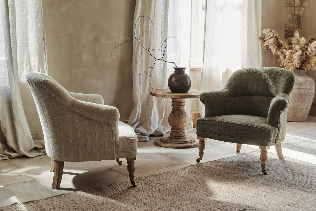 Kiana Cotton Armchair - Natural