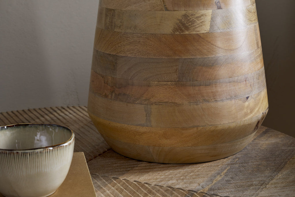 Kayo Statement Table Lamp Base Mango Wood - Natural