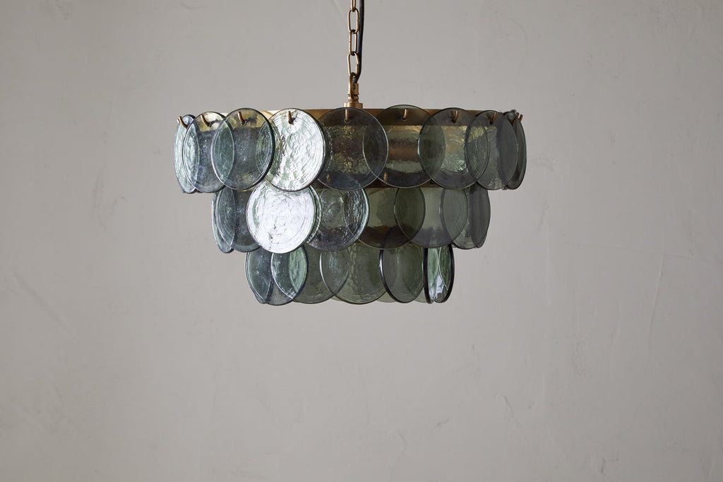 Kagitha Recycled Glass Chandelier - Green
