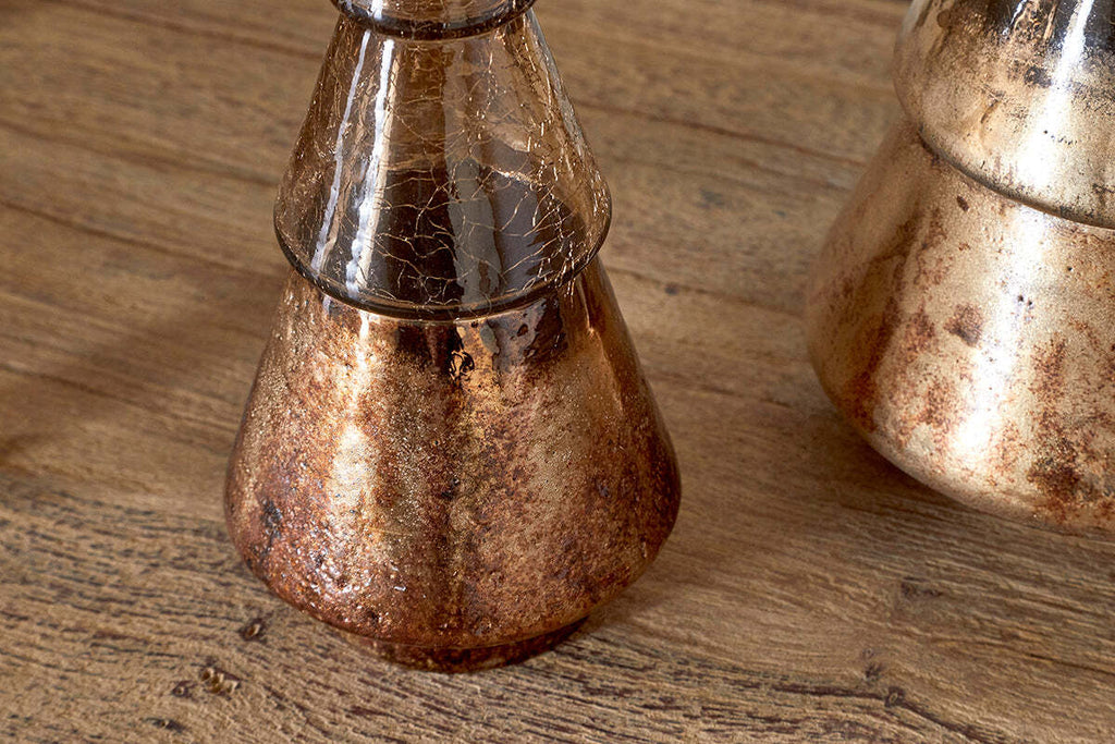Konara Glass Tree - Gold Crackle