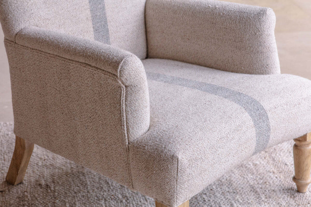 Kallu Wool & Cotton Occasional Chair - Natural