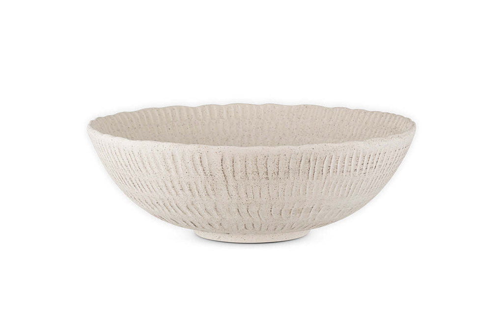 Kayanna Ceramic Decorative Bowl - White