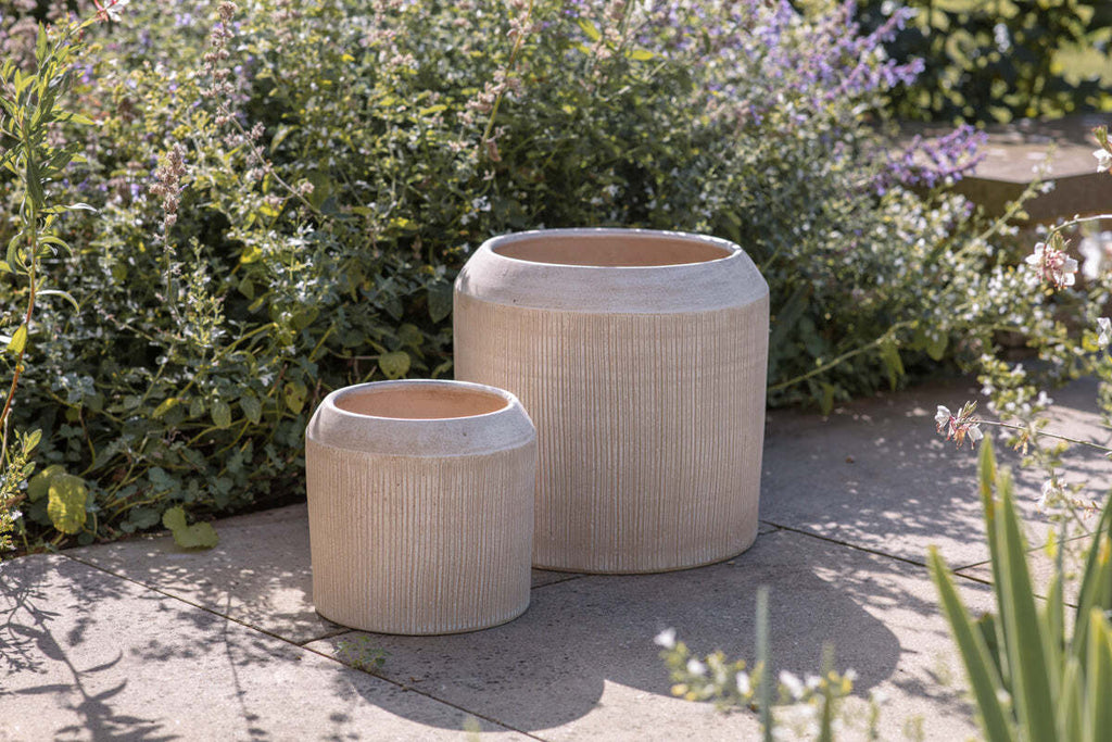 Kubo Ceramic Planter - Cream