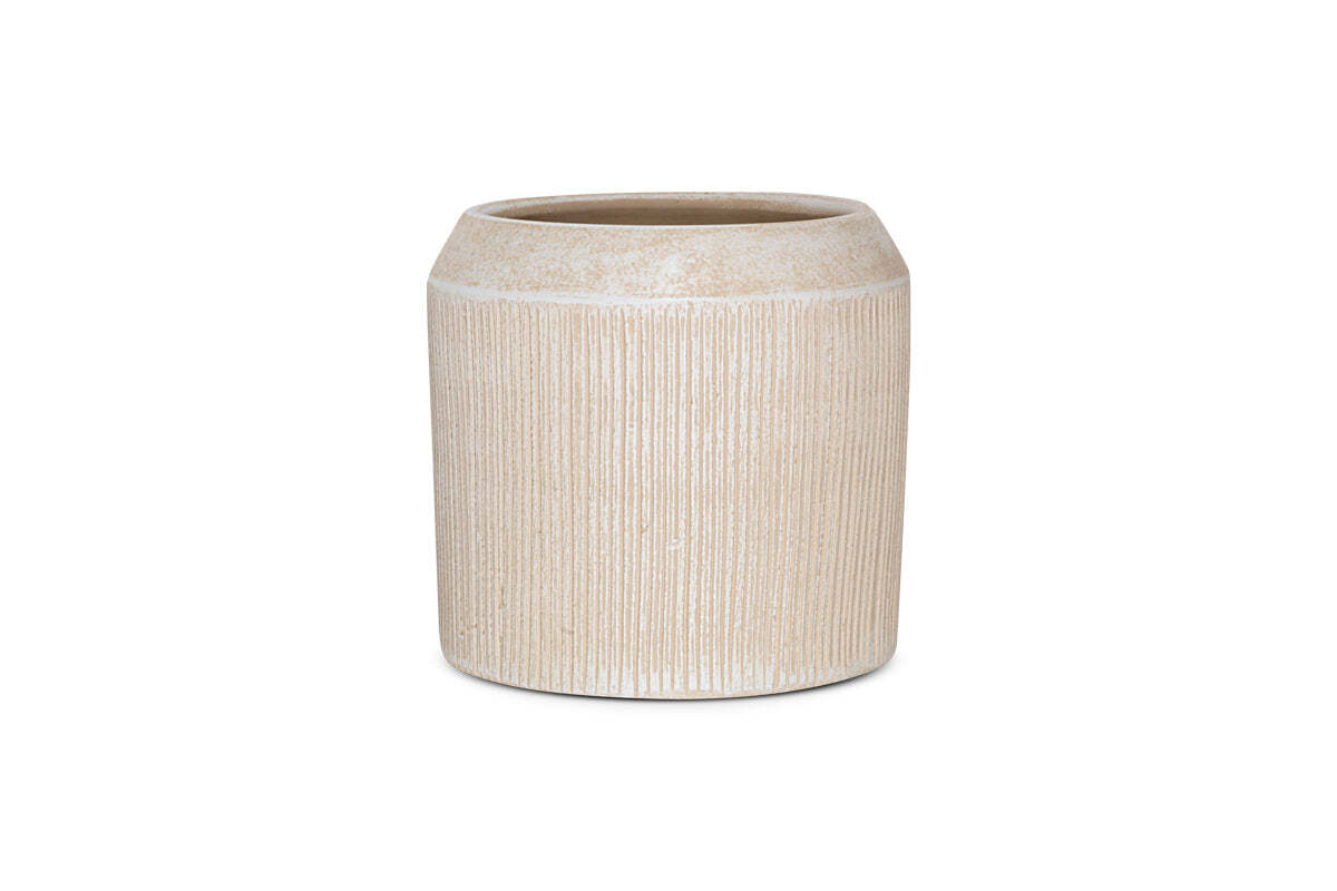 Kubo Ceramic Planter - Cream