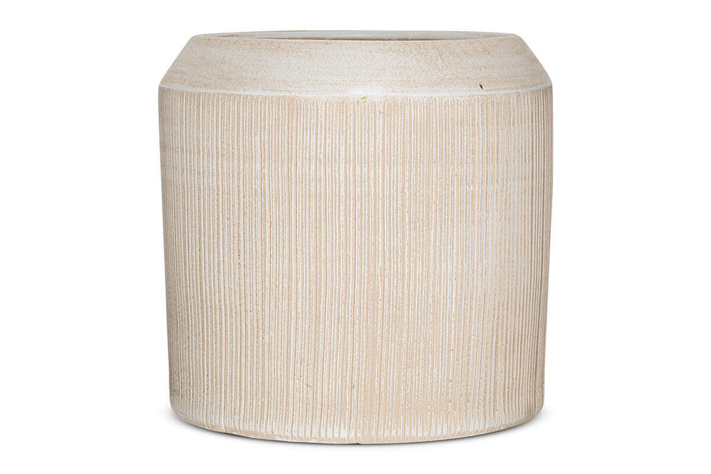 Kubo Ceramic Planter - Cream