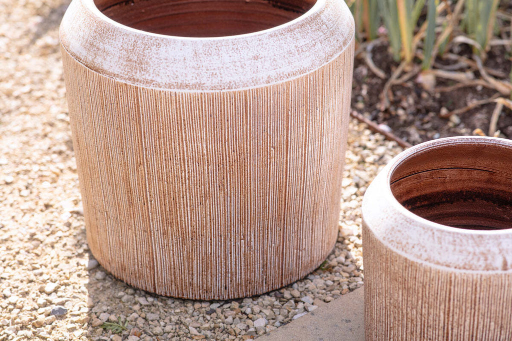 Kubo Ceramic Planter - Terracotta