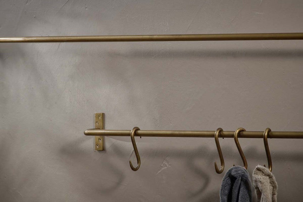 Laila Iron Hanging Rail - Brass