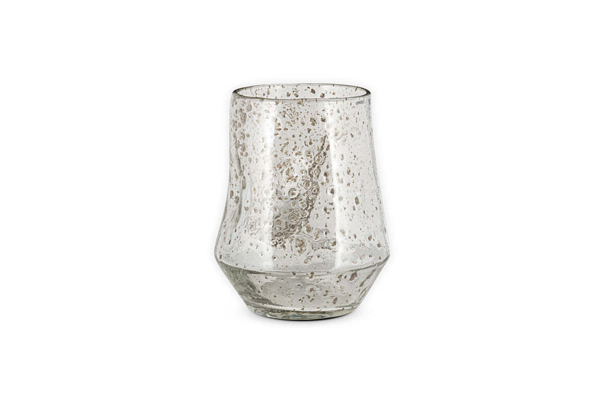 Linora Recycled Glass Tealight Holder - Clear
