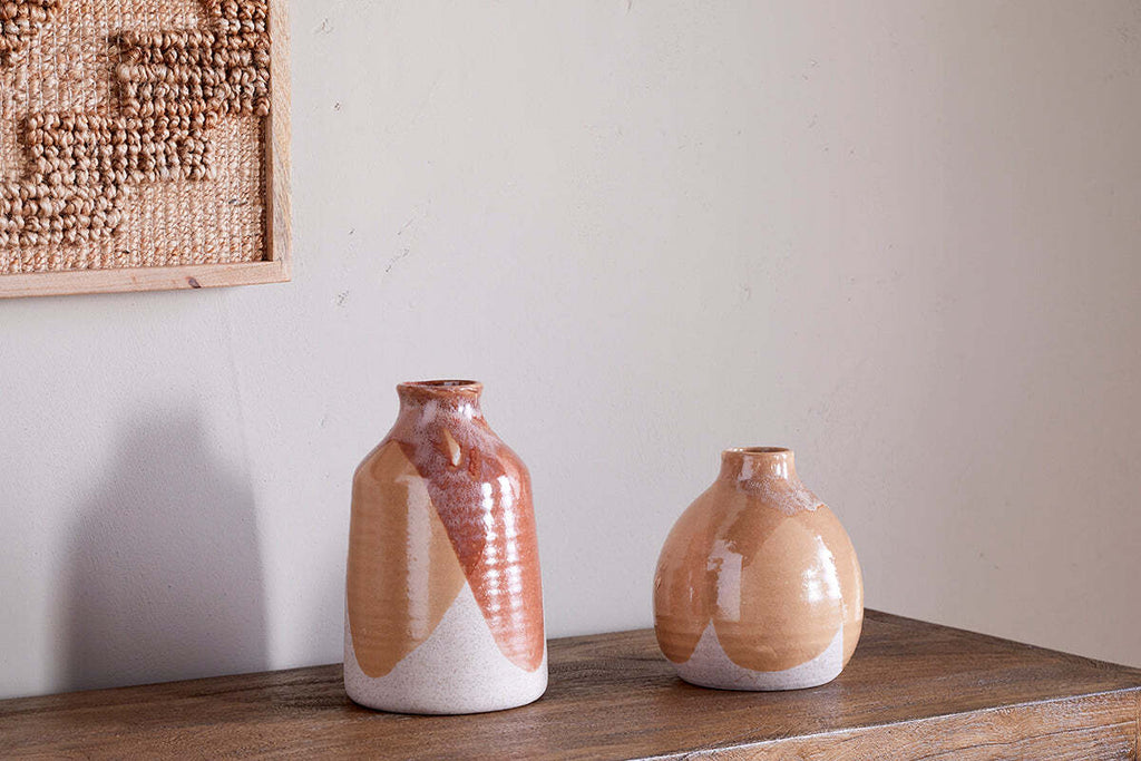 Lucia Ceramic Vase - Terracotta Mix