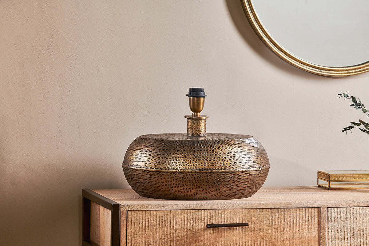 Lumbu Lamp Base - Antique Brass - Large