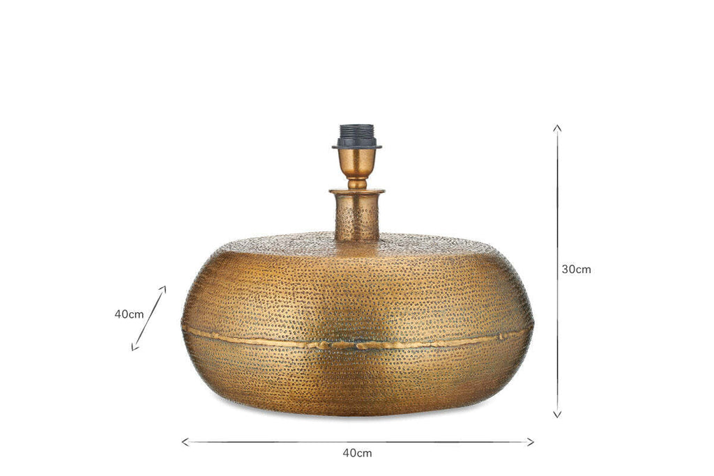 Lumbu Lamp Base - Antique Brass - Large