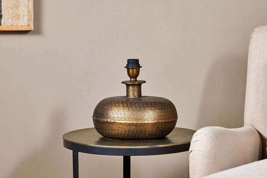 Lumbu Lamp Base -  Antique Brass - Small