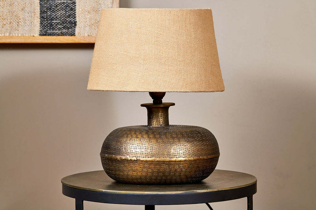 Lumbu Lamp Base -  Antique Brass - Small