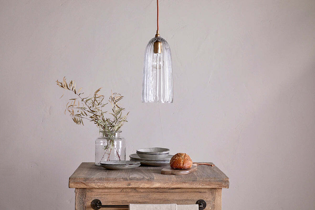 Lumina Recycled Glass Pendant - Clear