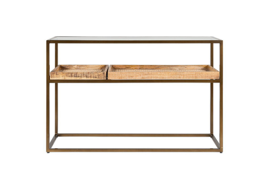 Luzon Iron & Mango Wood Display Console Table