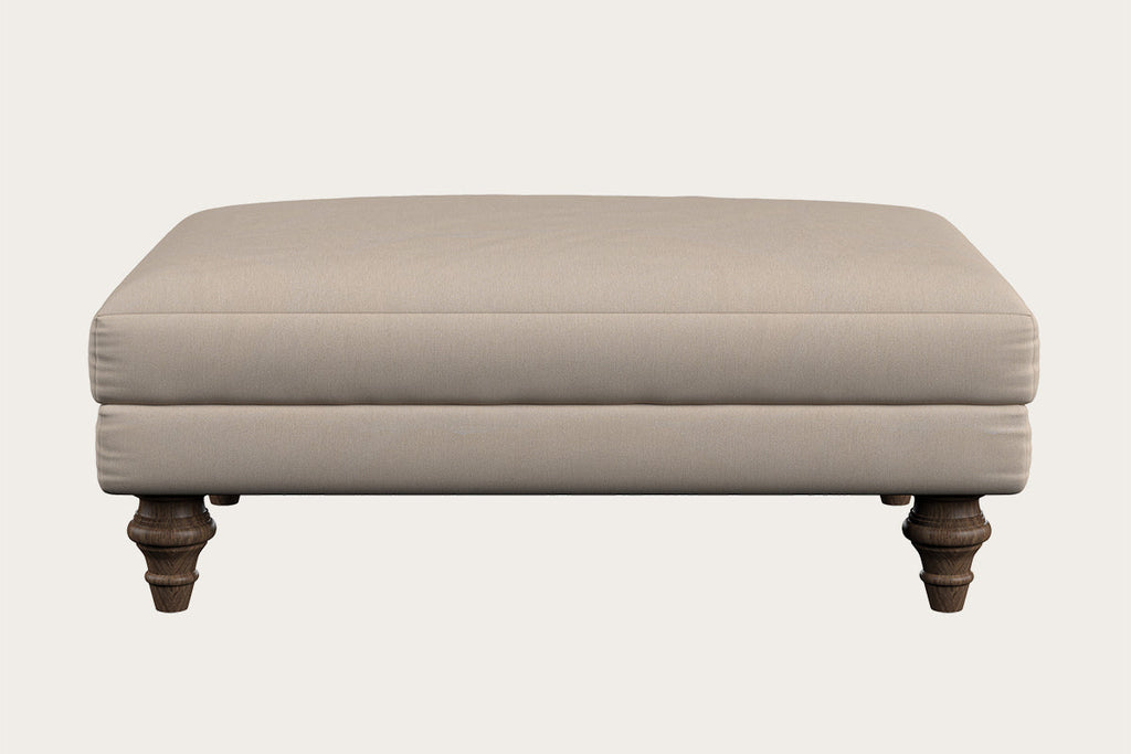 Marri Medium Footstool - Recycled Cotton Natural
