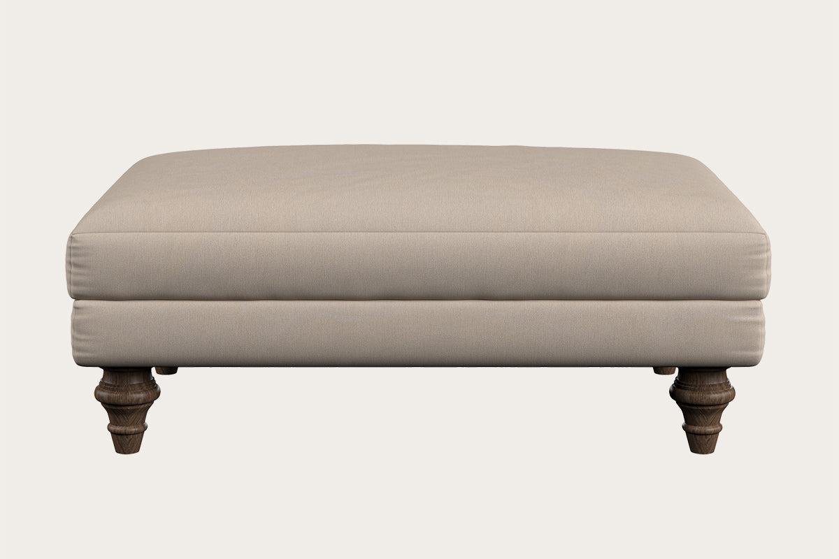 Marri Medium Footstool - Recycled Cotton Natural