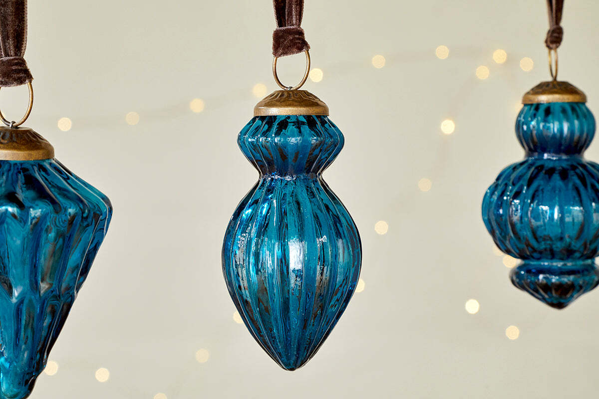 Manipur Baubles - Indigo (Set of 3)