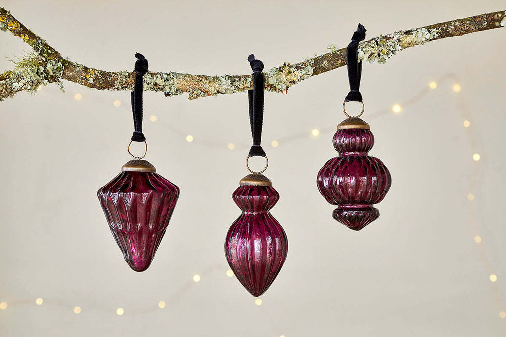 Manipur Baubles - Ruby (Set of 3)