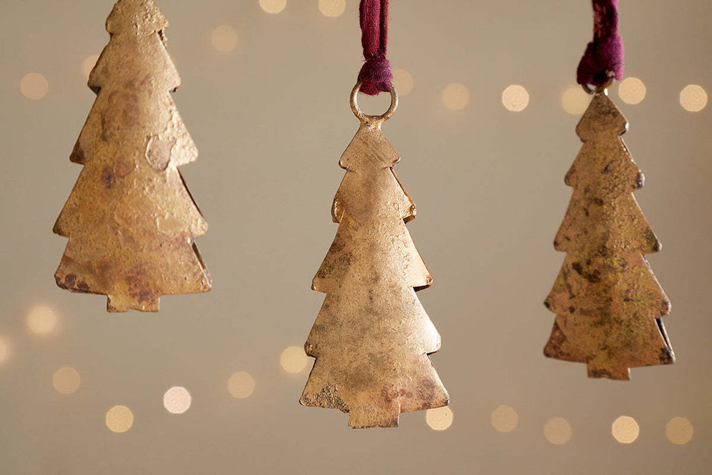 Mishti Tree Baubles - Antique Brass - Small (Set of 4)