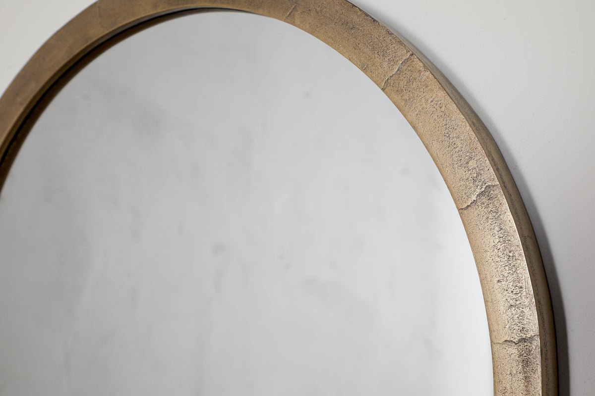 Murwara Wall Mirror - Antique Brass