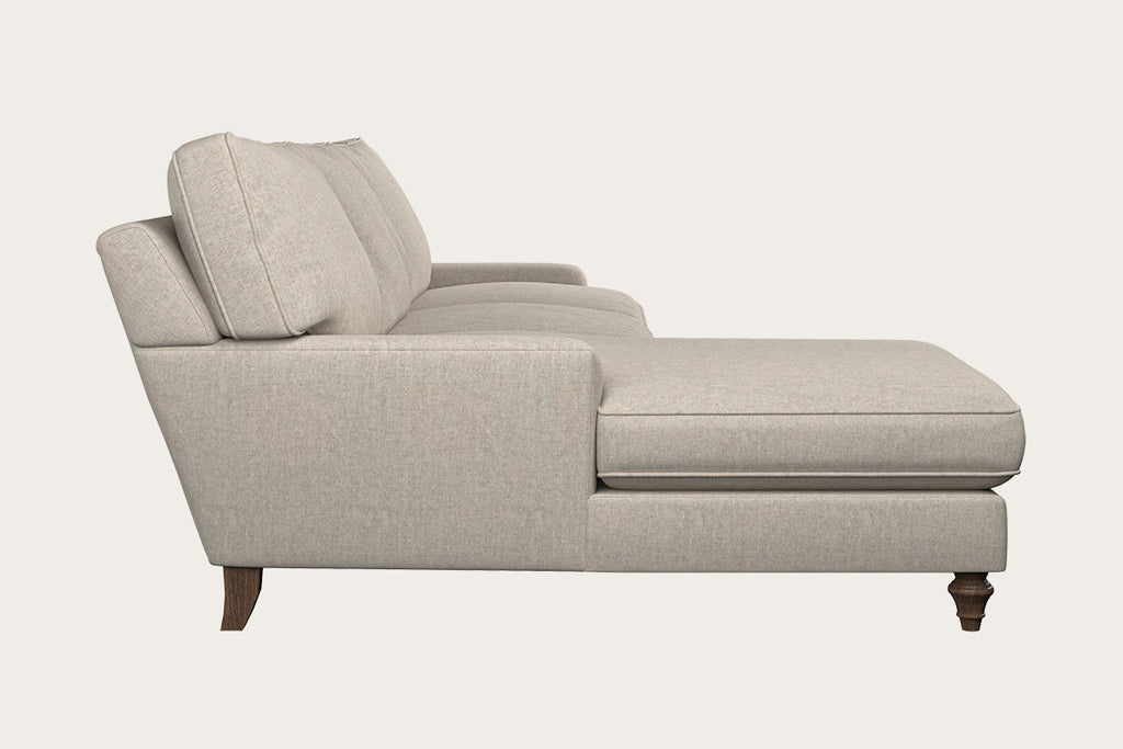 Marri Grand Left Hand Chaise Sofa - Brera Linen Natural