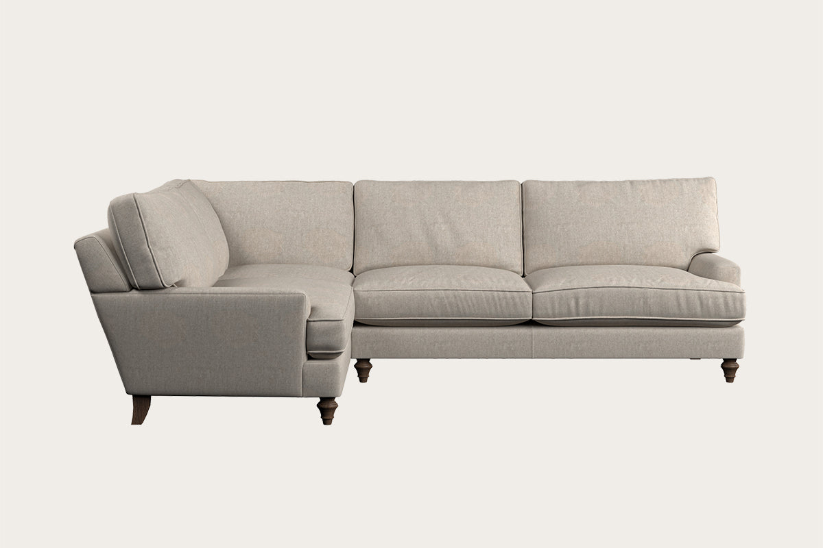 Marri Grand Left Hand Corner Sofa - Brera Linen Natural