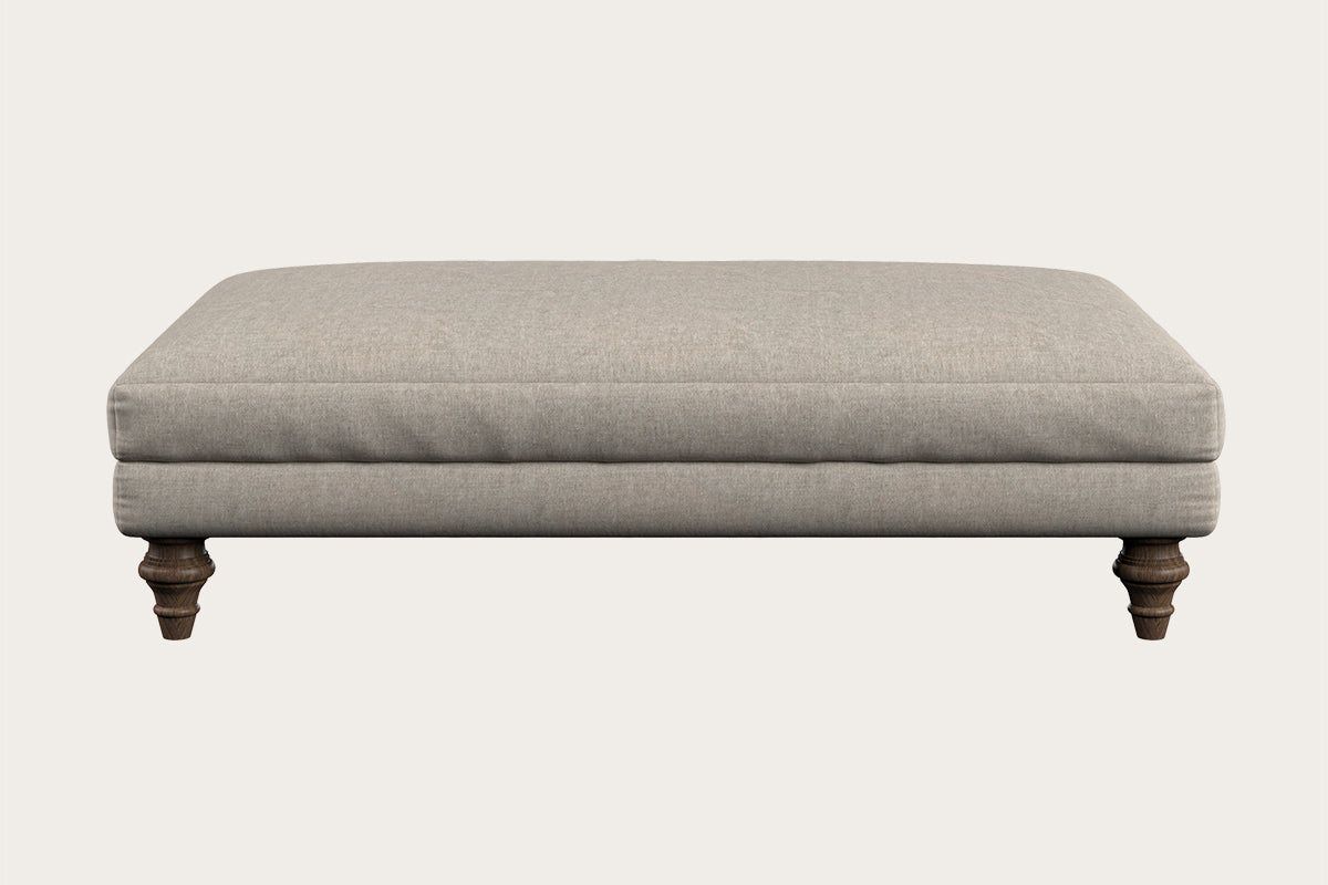 Marri Large Footstool - Brera Linen Natural