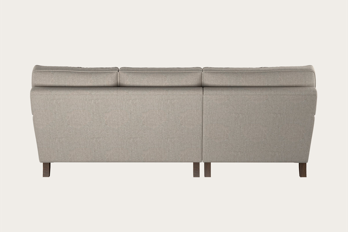 Marri Large Left Hand Chaise Sofa - Brera Linen Natural