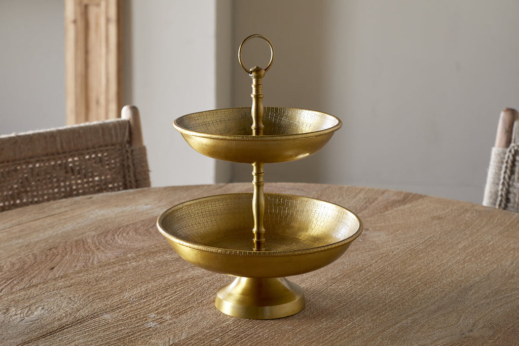 Mahika Stand - Antique Brass