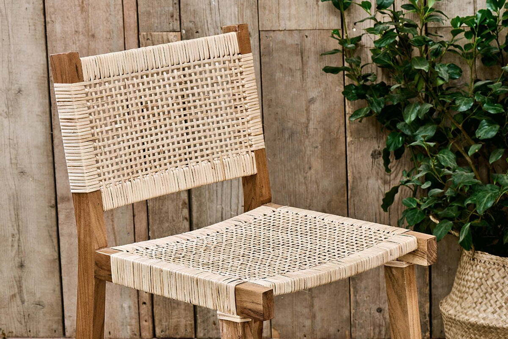 Madrisana Acacia & Rattan Bar Stool