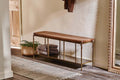 Mahi Iron & Leather Bench