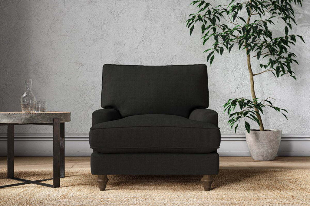 Marri Armchair - Brera Linen Charcoal