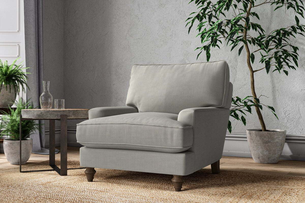Marri Armchair - Brera Linen Smoke